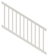 Xpanse Premier 73012466 Stair Rail Kit with Baluster, 6 ft L Actual, Square Profile, Polymer, White